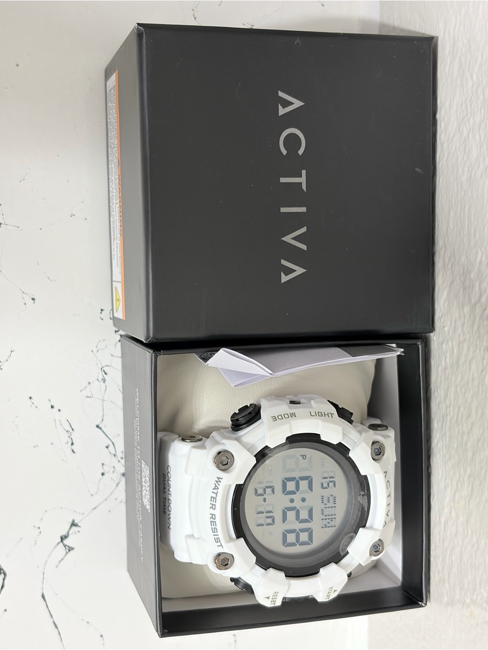 Activa Men’s White Digital Sports Watch